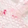7x 4mm Acrílico Resaltado Transparente Dos Tonos Plano Ábaco Cuenta Espaciador Accesorios Hecho a Mano DIY Cadena Colgante Material para Pulsera
