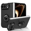 Adequado para iPhone Duo: Capa de celular para carro com acabamento fosco tipo pele, projetada para telefones dobráveis da Apple, oferecendo proteção contra quedas.