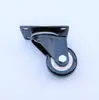 Roda giratória universal 2,5 polegadas roda de furo preto dourado roda direcional roda de diamante preto roda de eletroforese preta roda leve roda de furo dourada