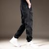 Calça de Trabalho Patchwork Retro Americana de Alta Qualidade para Homens, Novo Estilo Outono 2026, Calça Casual Masculina Resistente com Punhos de Cordão
