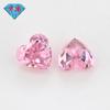 Huagang Gem 9A Flor de Gelo em Forma de Coração Lapidada Diamante de Alto Carbono Joia Rosa DIY Zircônia Pedra Crua Anéis Coração de Pêssego Pedra Principal