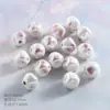 Cuentas Cerámicas Lindas Estilo Japonés con Salpicaduras de Tinta y Baño de Color Material para Manualidades DIY Cuentas para Pulsera Cuentas Sueltas Cadena para Teléfono Accesorios para Ropa