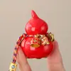 Adornos de Cerámica para Mascotas de Té de Calabaza de la Paz, Juguetes para Té, Adornos para Coche, Bolsos, Colgantes Pequeños, Adornos de Joyería de la Fortuna, Regalos