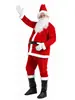 Ropa de Papá Noel para Navidad para Adultos Hombres Traje de Terciopelo Dorado para Fiesta de Actuación Disfraz de Navidad para Actuación Disfraz
