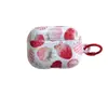 Pintura al Óleo Frutal Cereza Fresa Cubierta Protectora para Auriculares AirPods 4ª Generación Adecuado para Apple AirPods 3 Película Estuche Duro