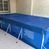 Cobertura de Piscina Pano Quadrado Suporte de Pano para Piso de Piscina Cobertura de Piscina Cobertura de Poeira para Piscina Pano de Chuva Impermeável Acessórios