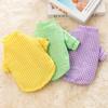 Ropa para cachorro invierno dos pies cálido perro pequeño oso de peluche ropa acolchada de algodón estilo ins ropa para perro mascota venta al por mayor