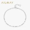 Pulseira de lantejoulas de prata esterlina s925 feminina design de nicho transfronteiriço europeu e americano pulseira de corrente nua estilo frio ins pulseira de comércio exterior