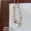 Collar Colgante Estrella de Dopamina para Mujer, Estilo Minimalista Dulce y Fresco, Accesorio de Cadena Larga para Sudadera, Cadena para el Cuello Versátil y a la Moda