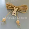 Jarrón de Madera con Accesorios Florales, Adornos Colgantes, Corazón, Conejo, Mariposa Decoración DIY, Madera Minimalista Moderna