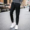 Calças casuais masculinas de verão calças finas soltas masculinas de nove pontos tamanho grande para todos os homens estilo coreano na moda calças esportivas para estudantes