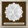 Decoración de techo con línea de yeso de disco ligero de PU francés Base de luz de disco redondo estilo americano Base de araña minimalista estilo europeo