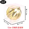 Bolas Navideñas Decorativas Cóncavas con Forma de Diamante con Superficies Brillantes Electroplateadas en Rojo, Dorado y Plateado para Centros Comerciales, Hoteles, Decoraciones de Techo y Adornos para Árboles de Navidad Grandes