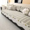 Cojín de sofá de chenilla de forma irregular, apto para todas las estaciones, antideslizante, lujo ligero, sensación de alta gama, funda para sofá de sala de estar, cojín de asiento