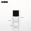 Botella de perfume cilíndrica de bayoneta de 30 ml, botella de vidrio transparente con atomizador fino, boca a presión, redonda, transparente, botella de spray de perfume, botella de embalaje