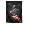 Tapiz de Bandera de Águila Calva Americana Banderín con Tema Patriótico Americano Decoración de Pared para Sala de Estar Dormitorio Tela de Fondo