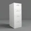 Armário de Aço para Escritório sob a Mesa Armário de Arquivamento de Ferro Armário Baixo Armário de Armazenamento Armário Branco com Gavetas e Fechadura Armário de Informação