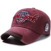 Gorra de Béisbol Bordada con Bordado de Parche, Gorra Lavada para el Sol, Sombrero de Ala Suave, Ala Ancha, Moderna, Exclusivamente para Ventas Transfronterizas