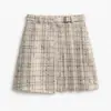 Falda plisada de cuadros para mujer, nuevo estilo otoño e invierno 2026, de cintura alta, adelgazante, falda de lana suelta, falda corta de cuadros