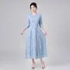 Vestido Elegante Sudeste Asiático Transfronteiriço 2026 Novo Cor Sólida Apresentador Vestido para Uso Diário Fonte de Suprimento Ebay