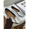 Piel de Vaca de Primera Capa Estilo Nuevo Primavera 2026 Zapatos Planos Tipo Bailarina de Punta Redonda y Corte Bajo con Suelas Suaves, Zapatos Planos Versátiles y Cómodos para Mujer