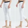 Atacado do Fabricante Calças de Compressão Esportiva Camada Base de Basquete Joelheiras Alta Elasticidade Secagem Rápida Fitness Corrida Treinamento Calças Capri