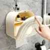 Caja de Pañuelos de Dibujos Animados Linda para Montar en la Pared, No Requiere Taladro, para Baño del Hogar, Inodoro y Baño
