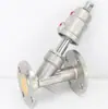 Válvula de Assento Angular Pneumática com Flange de Aço Inoxidável 304 Resistente a Altas Temperaturas de Vapor Válvula de Fechamento de Controle de Ar Tipo Y Dn25 32 40 50