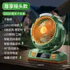 Ventilador pequeño para acampar al aire libre USB recargable LED iluminación para pesca nocturna silenciosa ventilador mini para colgar en la tienda de campaña de camping
