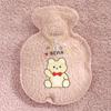 Bolsa de Agua Caliente Linda a Prueba de Explosiones Revestimiento de PVC Hogareña Linda de Dibujos Animados de Peluche Bolsa para Calentar Agua Calentador de Manos de Terciopelo de Oso