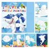 Pegatinas de Rompecabezas 3D Transfronterizos Manualidades Infantiles Rompecabezas Poligonal DIY Venta al por Mayor en Stock