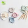 Conjunto de molde e colher para recheio de dumplings T Z6150 na cor trigo, para pendurar na cozinha.