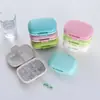 Pastillero portátil sellado de 8 compartimentos a prueba de humedad doble capa sellado sub-empaque caja de medicamentos Estuche de pastillas de viaje