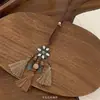 Collar de Estilo Étnico para Mujer, Gargantilla de Estilo Bohemio Vacacional, Cadena para Suéter de Alta Gama Vintage Nueva 2025