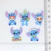 Nuevo Parche de Resina de Dibujos Animados Anime Stitch Hecho a Mano DIY para Funda de Teléfono Llavero Parche Materiales