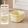 Cubeta para Baño de Pies Uso Doméstico Engrosada y Elevada con Ruedas Cubeta Portátil para Baño de Pies Aislamiento Sobre la Pantorrilla Masaje Cubeta para Lavar Pies Lavabo para Lavar Pies