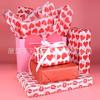 Papel Copia Rojo Impreso en Forma de Corazón de Página Completa Regalo de Vacaciones Caja de Regalo Forro de Ropa Papel de Envoltura Papel Sydney