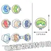 40 hojas Dibujado a mano Versión Q Pu Yixing Pegatinas de Transferencia Dibujos Animados Lindos Estereoscópico 3D Cazador de Estrellas Periférico de Alto Valor DIY Teléfono Móvil