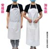 Delantal Blanco Impermeable Blanco Puro Resistente al Aceite Matadero Fábrica de Alimentos Acuáticos Delantal Resistente al Desgaste Delantal Cubre Cara de Chef Venta al por Mayor