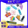 Puxador de Zíper Personalizado de PVC Silicone Alta Qualidade Ecológico Desenho Animado Marca LOGO Cabeça de Zíper Acessórios para Bolsas Acessórios para Roupas