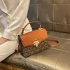 Bolsa Mkf para Mujer 2023 Nueva de Moda Bolsa Cuadrada Pequeña Bolso de Hombro Único Cruzado Bolso de Mano Versátil Ins Cruzado Retro