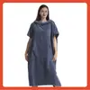 Poncho de Toalla de Baño de Microfibra de Secado Rápido, Bata de Cambiar de Felpa, Poncho de Playa Cálido para Surfear y Nadar para Adultos