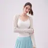 Top de Yoga Shuxi em Fibra de Bambu para Mulheres, Solto e Respirável, Camiseta Casual Esportiva Fitness de Manga Longa