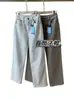 Jeans de mujer de cintura alta, nuevos pantalones rectos de otoño, adelgazantes y que realzan la altura, versátiles pantalones rectos tipo baguette H082407