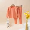 Conjunto de Ropa Interior Térmica de Alta Calidad para Niños Ropa de Casa Bebé Cintura Alta Elástico Sin Costuras Ropa de Otoño y Pantalones Unisex Atuendo Padres e Hijos