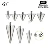 Brinco de Titânio com Rosca Externa F136 G23 Ponta Cônica de Reposição para Piercing Stud de Lábio Acessórios de Joias