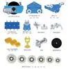 Grúa de vía de acero KBK modular personalizada de 2 toneladas para líneas de ensamblaje de talleres industriales, equipo de manejo inteligente suspendido