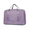 Separação de seco e molhado fitness grande capacidade bolsa de armazenamento de viagem bolsa de bagagem portátil tecido Oxford unissex simples e estilosa