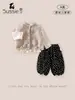 Conjunto para Niña 2026 Otoño Nuevas Llegadas Bebé Pequeño Niño Ropa Cárdigan Suéter Top para Bebé Niña Pantalones Conjunto de Tres Piezas