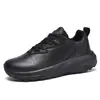 Zapatos Deportivos de Cuero de Talla Grande Ajuste Ancho Transfronterizos para Hombre Otoño Invierno Zapatos de Punta Ancha para Correr Descalzo Amortiguación Casual para Hombre En Stock
